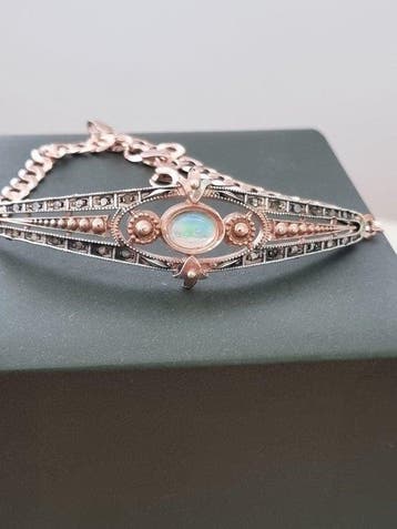 Sans prix de réserve - Bracelet - 9 carats Argent, Or rose