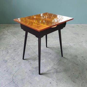 Table de chevet - Chêne, Acajou - Coiffeuse vintage 1965-75