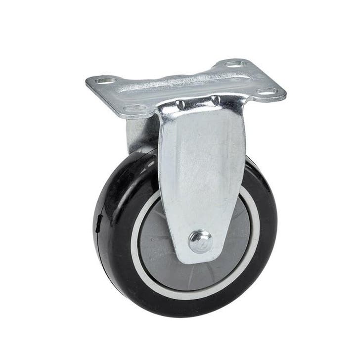 Gelagerd kunststof wiel  Ø 100 x 31 mm., Doe-het-zelf en Bouw, Werkbanken, Ophalen of Verzenden