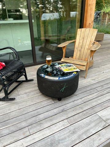 Michelin - Table basse - verre de sécurité - Raceband -