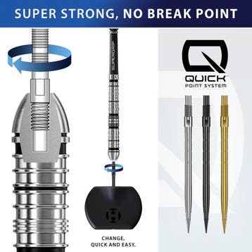 Harrows Quick Points Dartpunten - Micro Grip Ridge, Ophalen of Verzenden, Nieuw, Pijlen