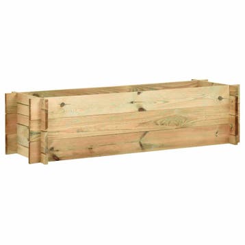 vidaXL Plantenbak 120 cm geïmpregneerd grenenhout, Tuin en Terras, Verzenden, Nieuw