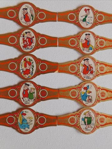 Mooie Collectie Sigarenbandjes  In Memorium Kennedy  &