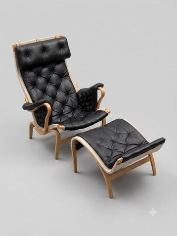 Dux - Bruno Mathsson - Fauteuil - Pernilla 69 - Leder,