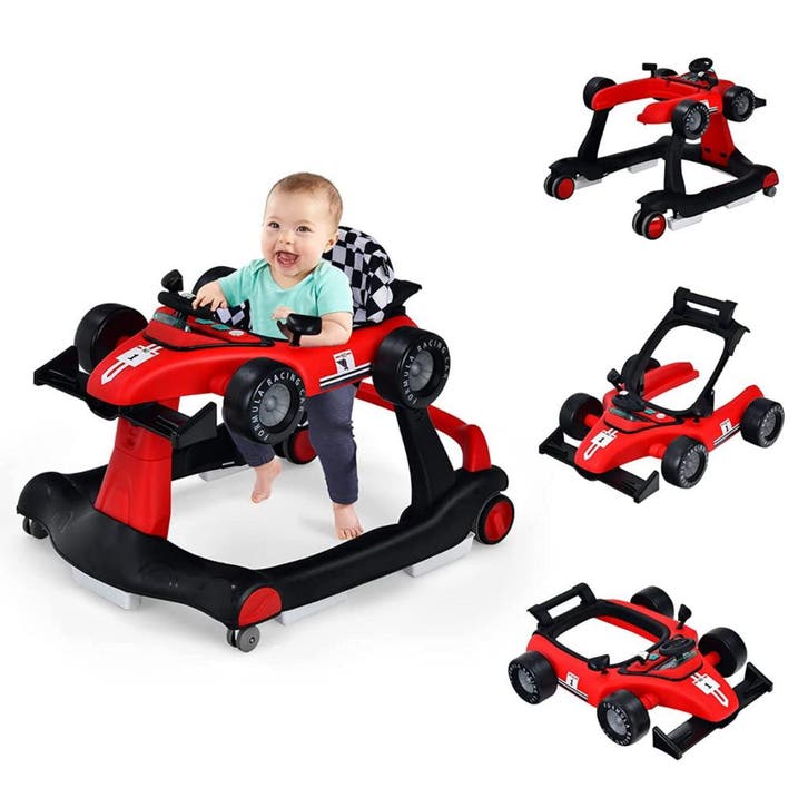 2dekans | Coast Loopwagen - 4-in-1 - Max. 15 - Rood / Zwart, Enfants & Bébés, Cadeaux d'accouchement & Assiettes de naissance