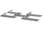 Schaal H0 Fleischmann 6102 rechte rails met stootblok 5st..., Gebruikt, Gelijkstroom, Fleischmann, Rails