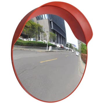 vidaXL Verkeersspiegel voor buiten 60 cm PC-kunststof oranje, Verzenden