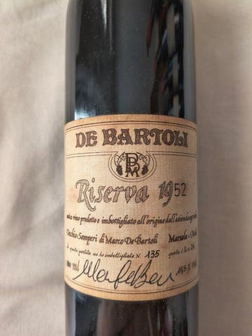 1952 Marco De Bartoli Marsala Vecchio Samperi Storica n., Nieuw