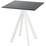 Inklapbare Tafel | INFINITY | HPL/RVS | Zwart Blad | Wit, Verzenden, Nieuw in verpakking