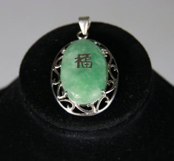 Hanger Plaat - Welvaart - Sculptuur - Jade Jadeite -