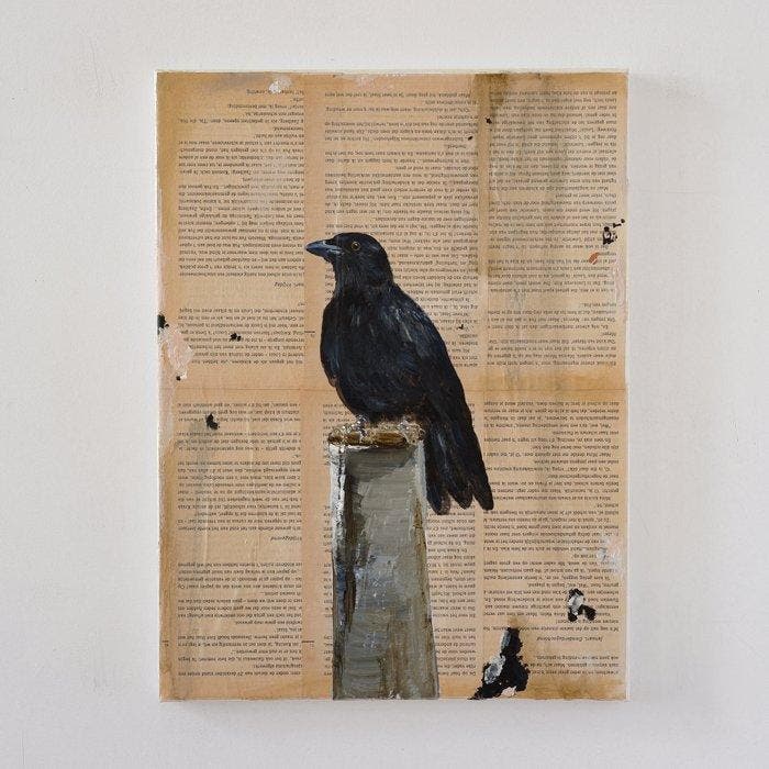Matthieu van Riel - Kraai, Antiquités & Art, Art | Peinture | Moderne