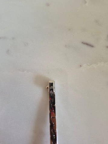 Armband - 18 karaat Witgoud Saffier - Diamant, Nieuw