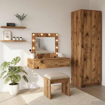 vidaXL Kaptafel Bruin 83 x 40 x 70 cm Bewerkt hout, Verzenden