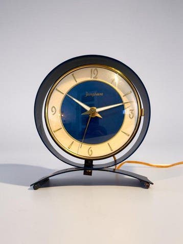 Klok - Junghans - Mid-century modern Messing - 1950-1960 -, Antiek en Kunst