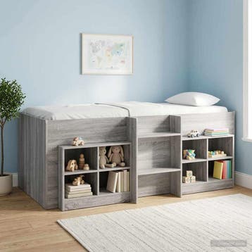 vidaXL Bedkast 2 st Grijs Sonoma 66 x 33 x 48 cm Bewerkt, Verzenden, Nieuw