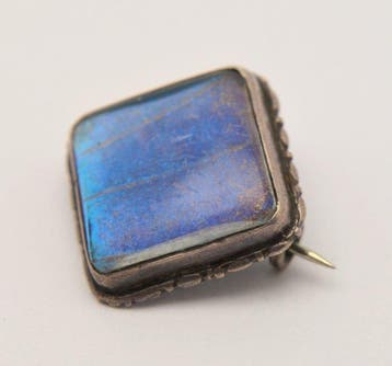 Sans prix de réserve - Broche Broche Art Déco en argent 925,