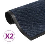 vidaXL Droogloopmatten 2 st rechthoekig getuft 60x90 cm, Verzenden, Nieuw