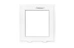 PVC kiep b50xh50 cm Wit, Gevelraam of Ruit, Minder dan 80 cm, Minder dan 80 cm, Nieuw