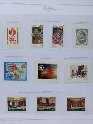 Italie 2015 - Année complète, nouvelle gomme intégrale en, Timbres & Monnaies, Timbres | Europe | Italie