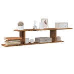 vidaXL Tv-wandschap 125x18x23 cm bewerkt hout oud, Verzenden