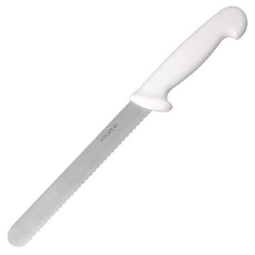 Broodmes | RVS | Wit (Kaas & Brood) | Lengte 335mm Hygiplas, Verzenden, Nieuw in verpakking