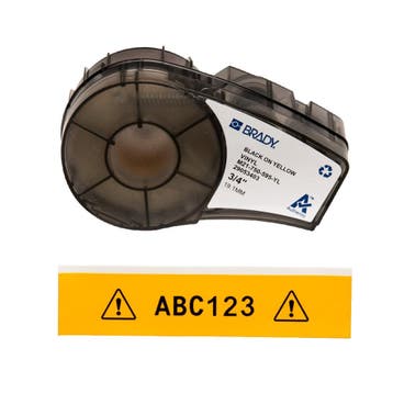 Brady M211 M210 Ruban DÉtiquetage En Vinyle 19mm Noir Sur, Verzenden, Nieuw