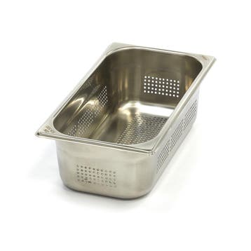 Gastronorm Bak - 1/3 GN - 10 cm Diep - RVS - Geperforeerd, Verzenden, Nieuw in verpakking, Fornuis, Frituur en Grillen