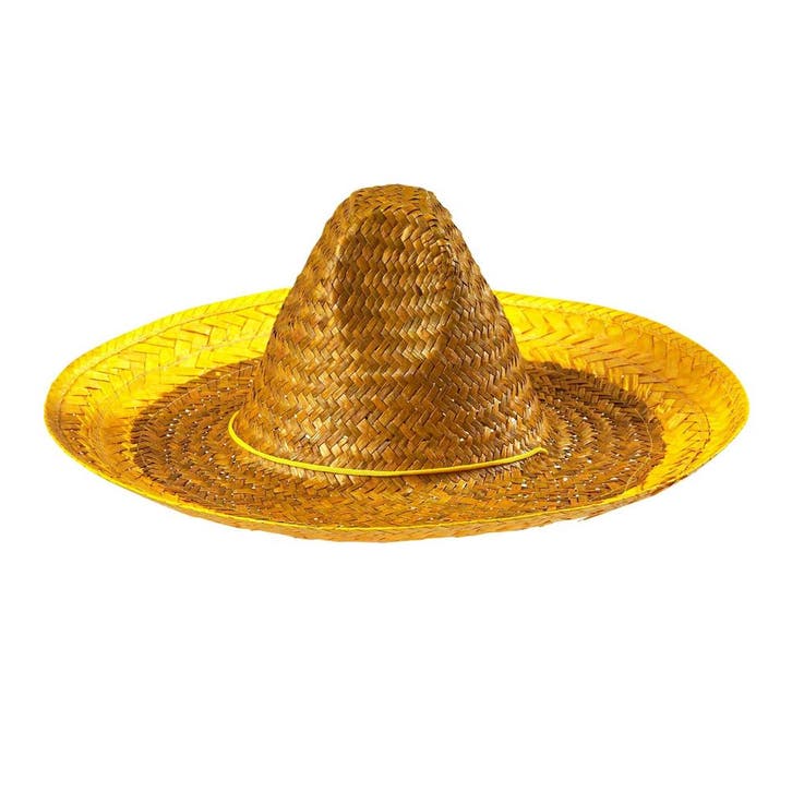 Gele Sombrero 48cm, Hobby en Vrije tijd, Feestartikelen, Nieuw, Verzenden