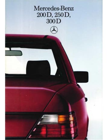 1985 MERCEDES BENZ E KLASSE DIESEL BROCHURE NEDERLANDS, Ophalen of Verzenden