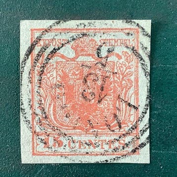 Italiaanse oude staten - Lombardije Venetië 1850 - 15 cent