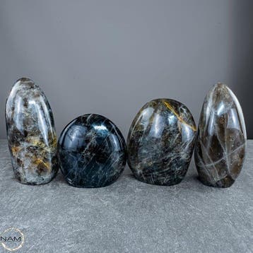 Rookkwarts vrije-vormen-set – 4 expressieve