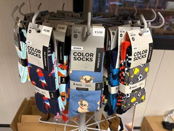 Veiling - 12x Color Socks 2-pack, Kleding | Heren, Sokken en Kousen, Nieuw
