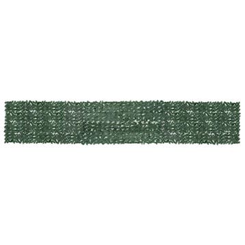 vidaXL Balkonscherm met donkergroene bladeren 600x100 cm, Tuin en Terras, Verzenden, Nieuw