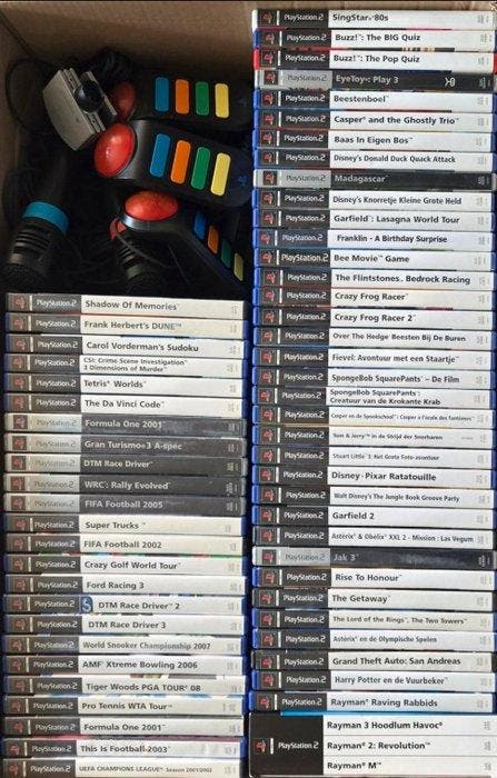 Sony - Playstation 2 (PS2) - Groot lot - Videogameconsole +, Games en Spelcomputers, Spelcomputers | Overige Accessoires
