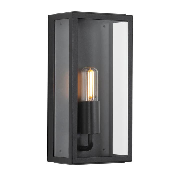 Strak & modern Atlanta Muurlamp Zwart Buitenverlichting, Tuin en Terras, Buitenverlichting, Verzenden