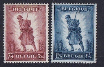 Belgique 1932 - Infanterie - OBP/COB 351/52, Timbres & Monnaies