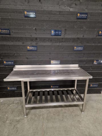 Aan- en afvoertafel | wastafel | RVS | horeca, Gebruikt, Inox Meubilair