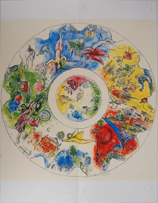 Marc Chagall (1887-1985) - LOpéra Garnier, Antiquités & Art, Antiquités | Autres Antiquités