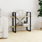 vidaXL Boekenkast met 2 schappen 80x30x70 cm bewerkt hout, Verzenden, Nieuw