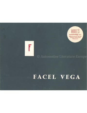 1961 FACEL VEGA HK 500 PROSPEKT ENGELS, Nieuw