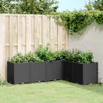 vidaXL Plantenbak 160x120x53 cm polypropeen zwart, Verzenden, Nieuw