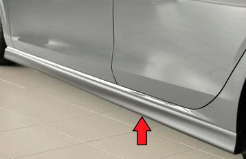 Side Skirt | geschikt voor Volkswagen | Golf 8 Hatchback 202, Auto-onderdelen, Verzenden, Nieuw, Volkswagen