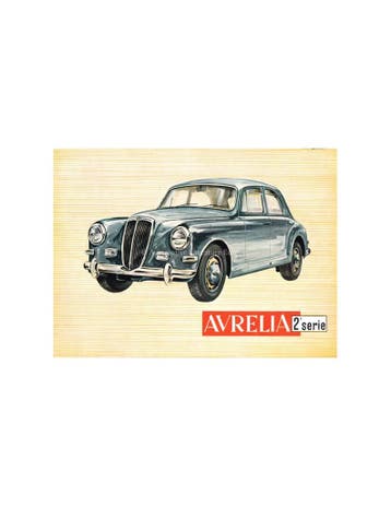 1955 LANCIA AURELIA BERLINA BROCHURE ENGELS, Boeken, Ophalen of Verzenden, Nieuw