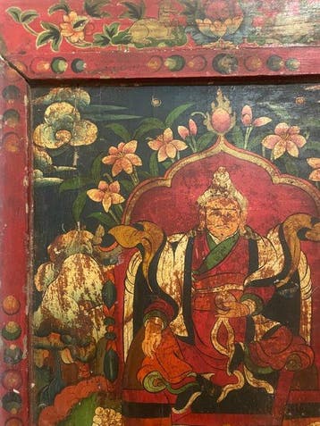 Boeddhistisch paneel met Amityus afgebeeld – Tibet