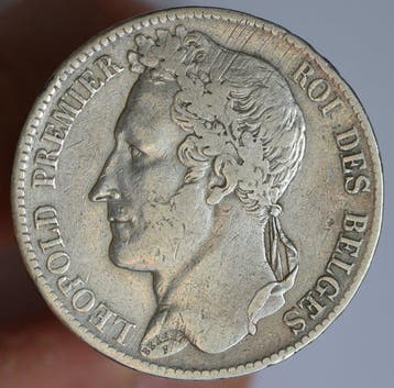 België. Leopold I. 5 Francs 1832 pos.A