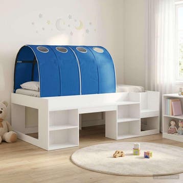 vidaXL Jeugdbed Frame Hoog met Opbergruimte 3 st Wit en, Huis en Inrichting, Slaapkamer | Bedden, Verzenden, Nieuw