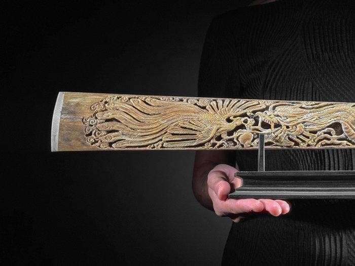 GEEN RESERVEPRIJS - Fijn gegraveerd, gepatineerd, Antiek en Kunst, Kunst | Designobjecten