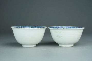 Bowls - Porselein - Kinrade - China - Ming Dynastie