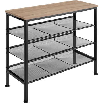 tectake Schoenenrek Wolverhampton 75,5x30,5x69,5cm - Industr, Verzenden, Nieuw