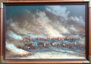 English School (XX) - Military Battle Scene